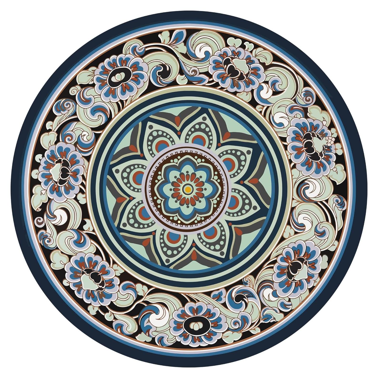 Esterilla de Yoga Redonda Knsbk 140cm Antideslizante 3.5mm