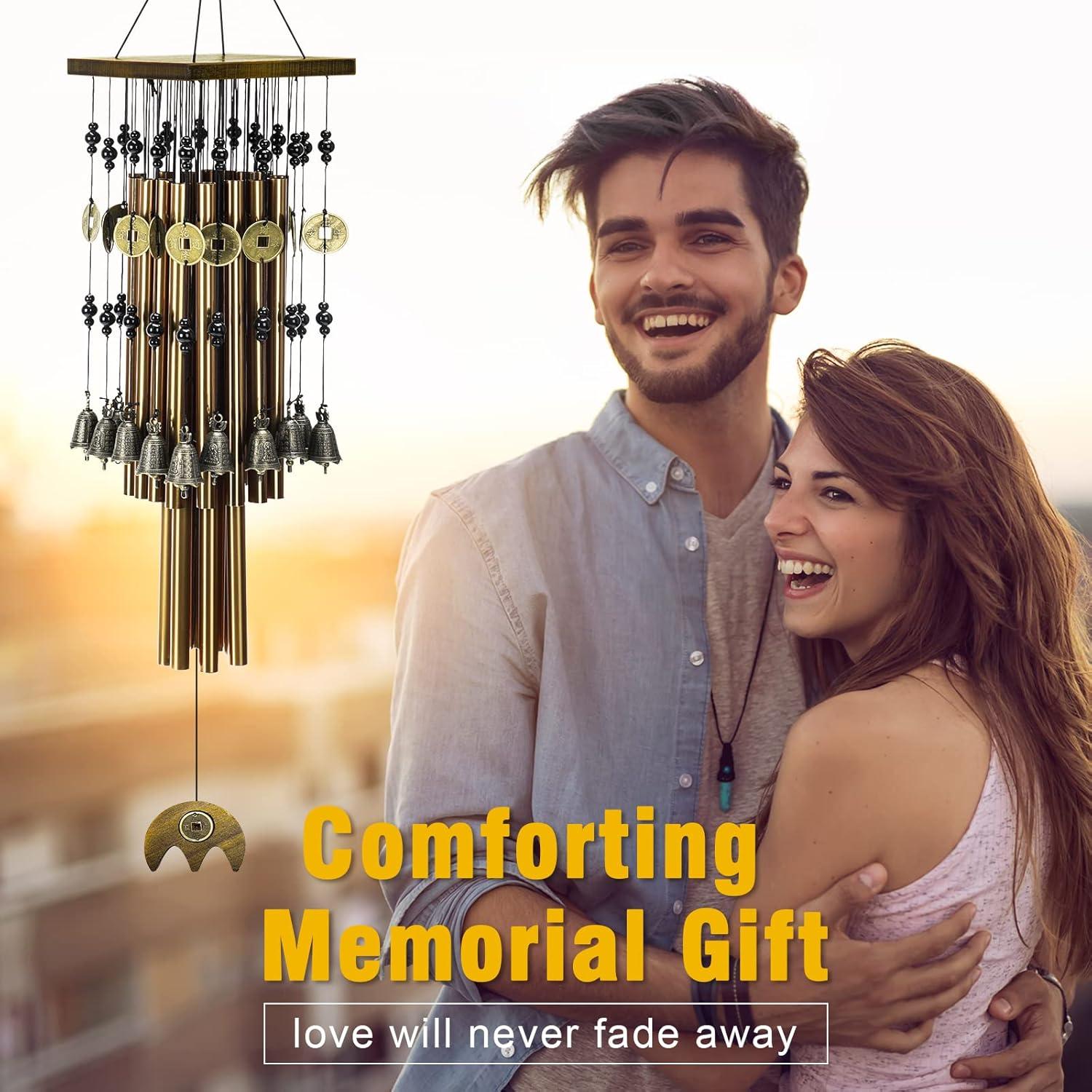 Campanas de Viento YLYYCC 76 cm con 24 Tubos de Cobre y 16 Campanas