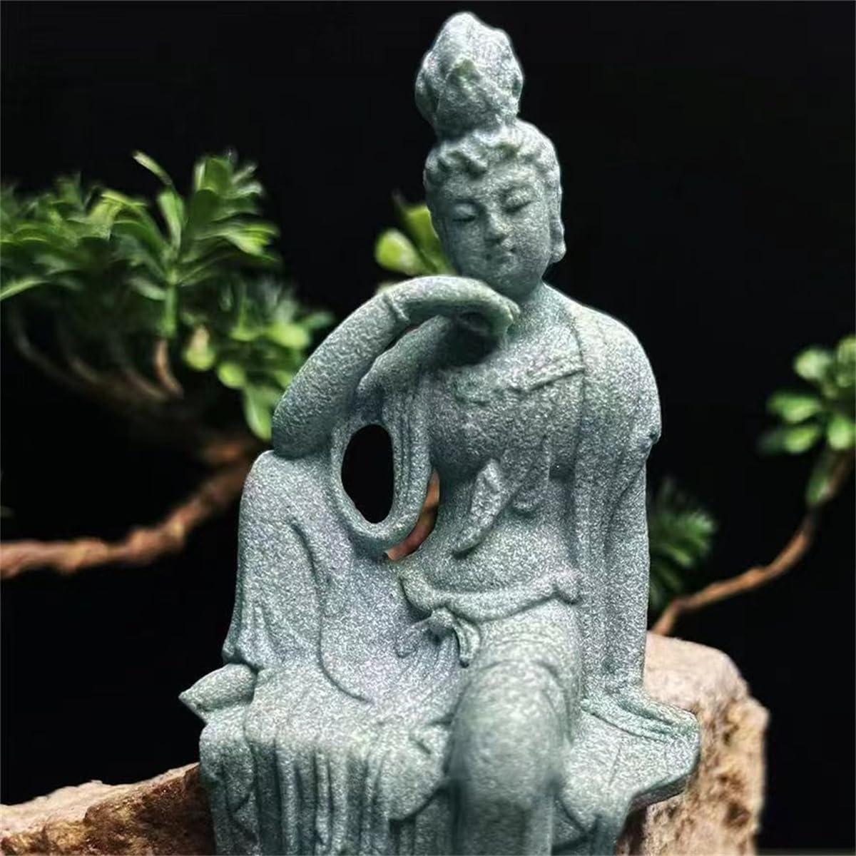 Estatua de Buda para Acuarios Livelyfish - 7.87 cm Arenisca