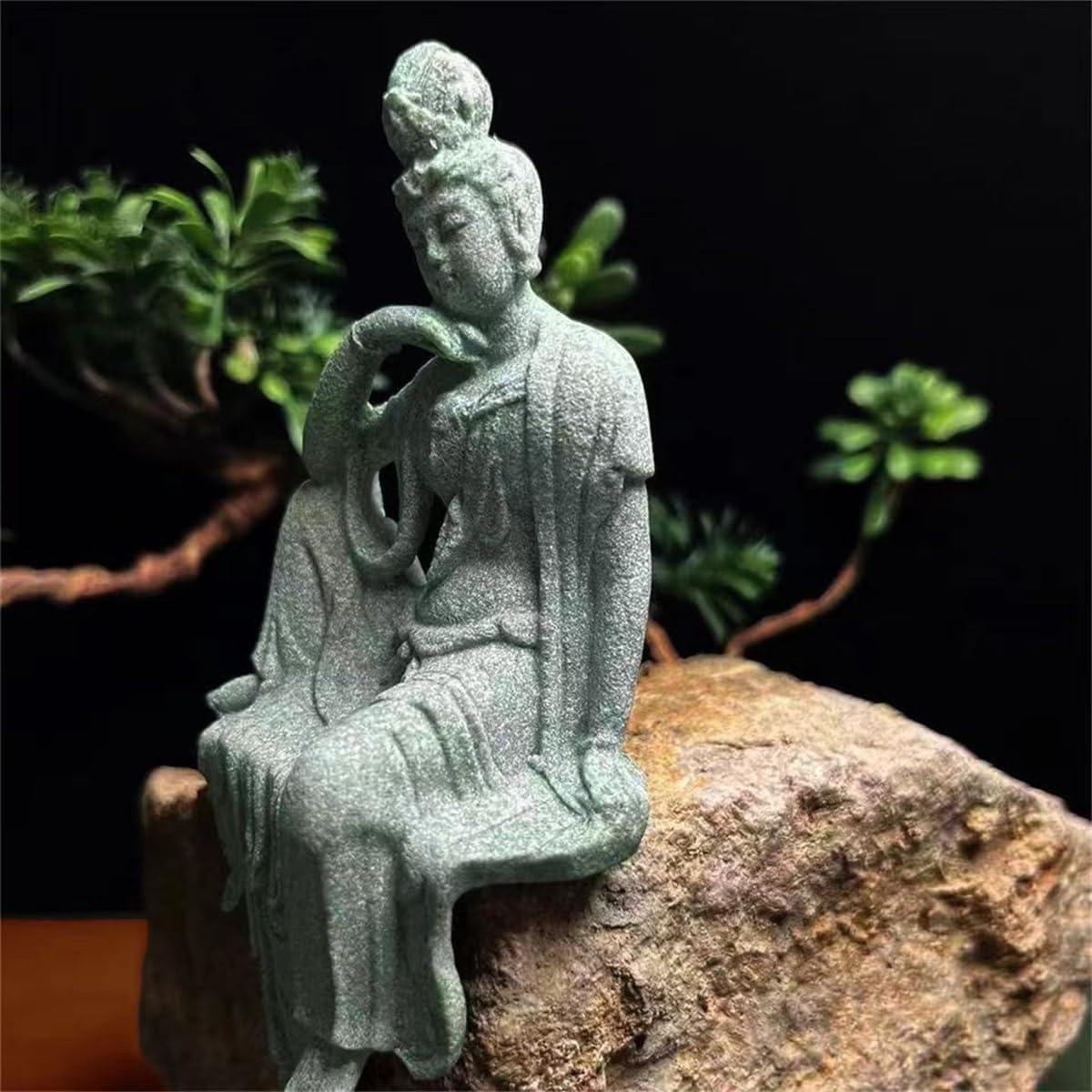 Estatua de Buda para Acuarios Livelyfish - 7.87 cm Arenisca