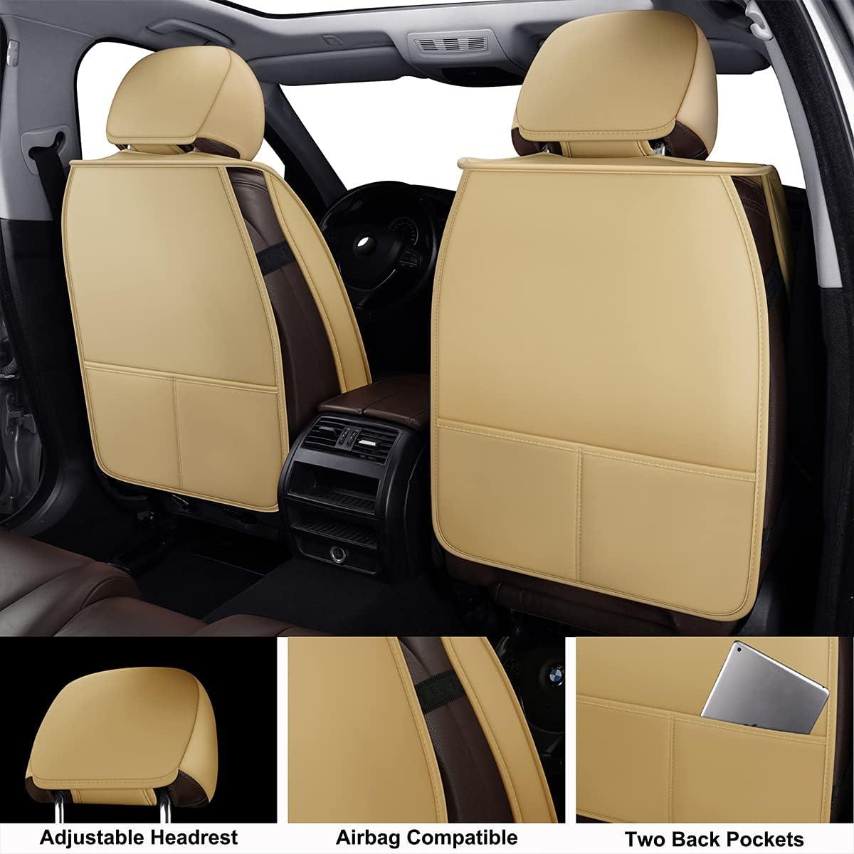 Funda de Asiento de Coche LINGVIDO Beige Universal para SUV