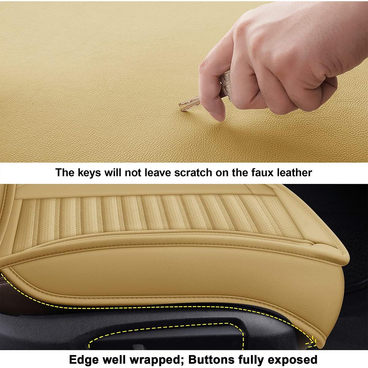 Funda de Asiento de Coche LINGVIDO Beige Universal para SUV