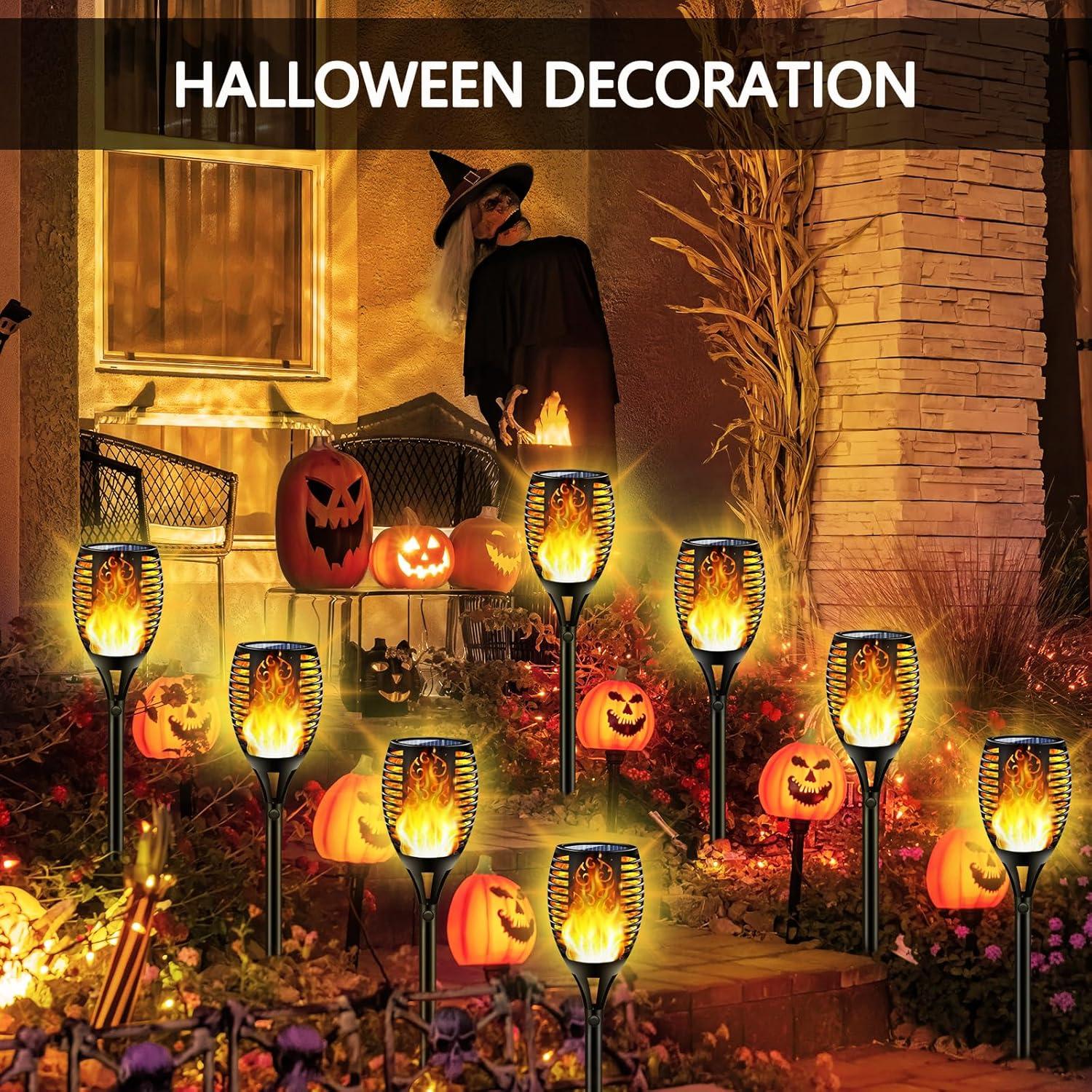 4 Luces de Antorcha Solar New Huing 109 cm 96 LED Jardín