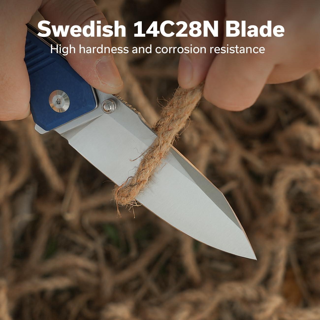 Cuchillo Plegable CIVIVI Placoid 14C28N Mango G10 Azul 9.32 cm