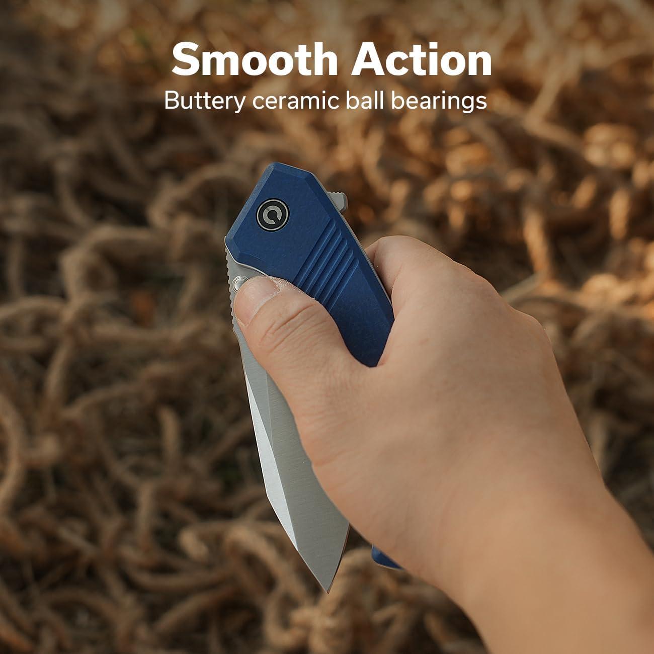 Cuchillo Plegable CIVIVI Placoid 14C28N Mango G10 Azul 9.32 cm