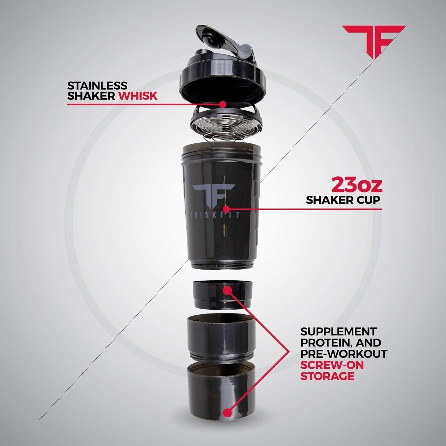 Bolsa Térmica ThinkFit con 6 Contenedores y Vaso Mezclador