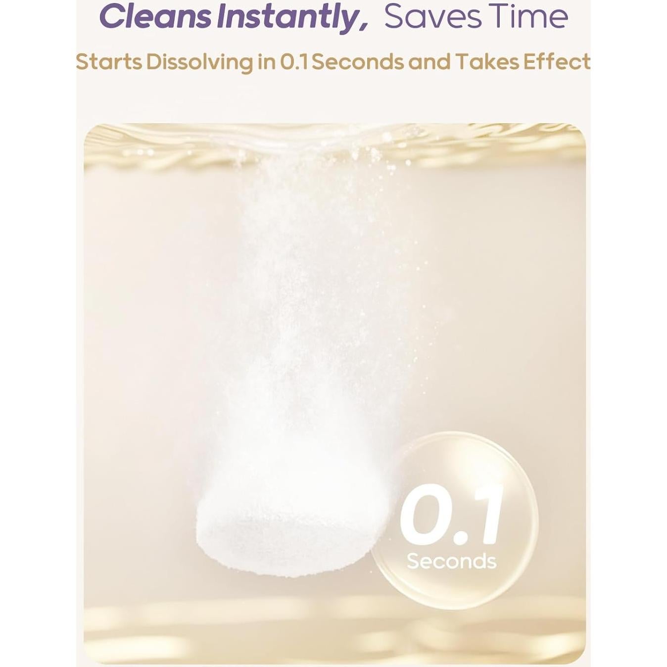 Tabletas de detergente Nuliie 130 unidades para limpieza de botellas