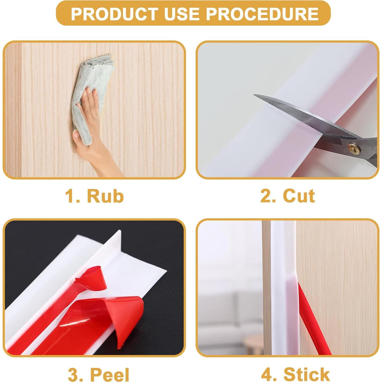 Tira de Sellado de Silicona Soengsau 310.4x5 cm Blanca