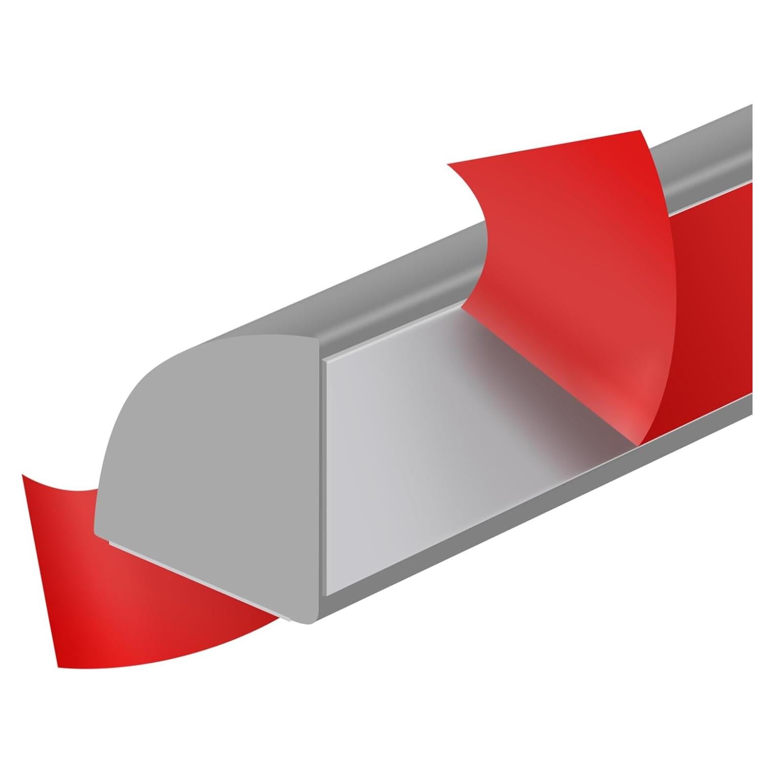 Moldura Cuarterona Flexible Autoadhesiva EYAYEN Gris 1.27cm x 1.27cm x 99.06cm