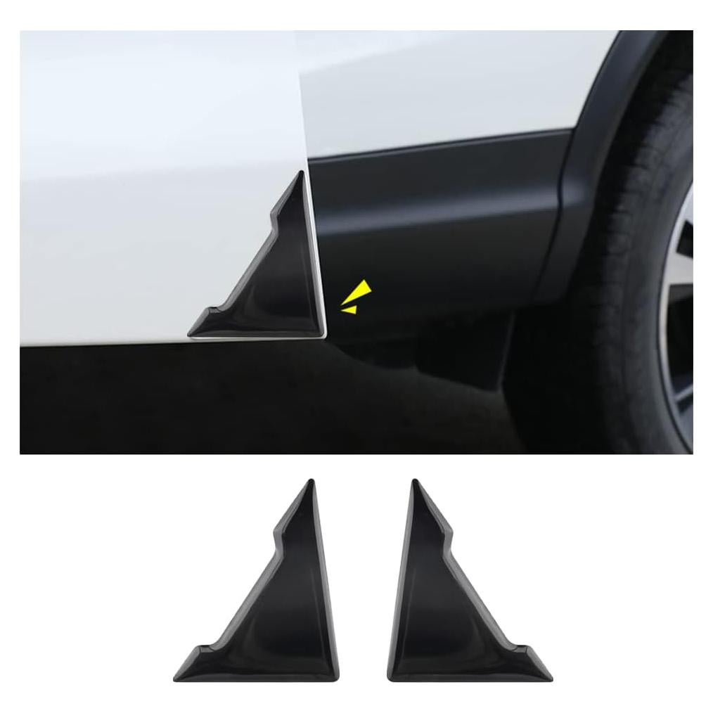 OFBAND 2PCS Anti-Collision Car Door Edge Guards - Soft Silicone Door Trim Molding Protects&Decorates Car Door Corner - Universal Automotive Door Entry Guard for Car Truck SUV RV Van (Black)