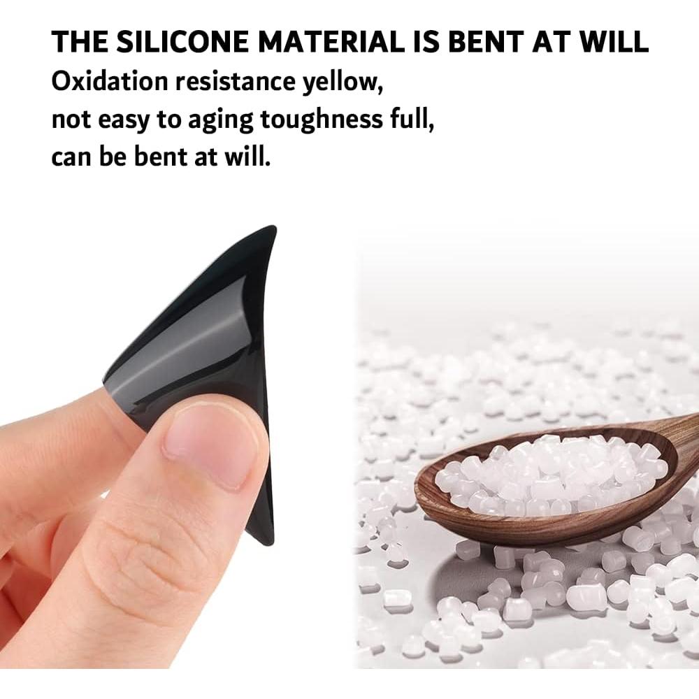 OFBAND 2PCS Anti-Collision Car Door Edge Guards - Soft Silicone Door Trim Molding Protects&Decorates Car Door Corner - Universal Automotive Door Entry Guard for Car Truck SUV RV Van (Black)