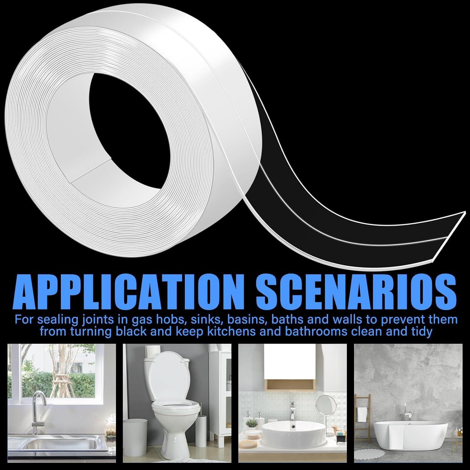 Cinta de Sellado Transparente Frienda 3.2m x 3.8cm PVC Impermeable