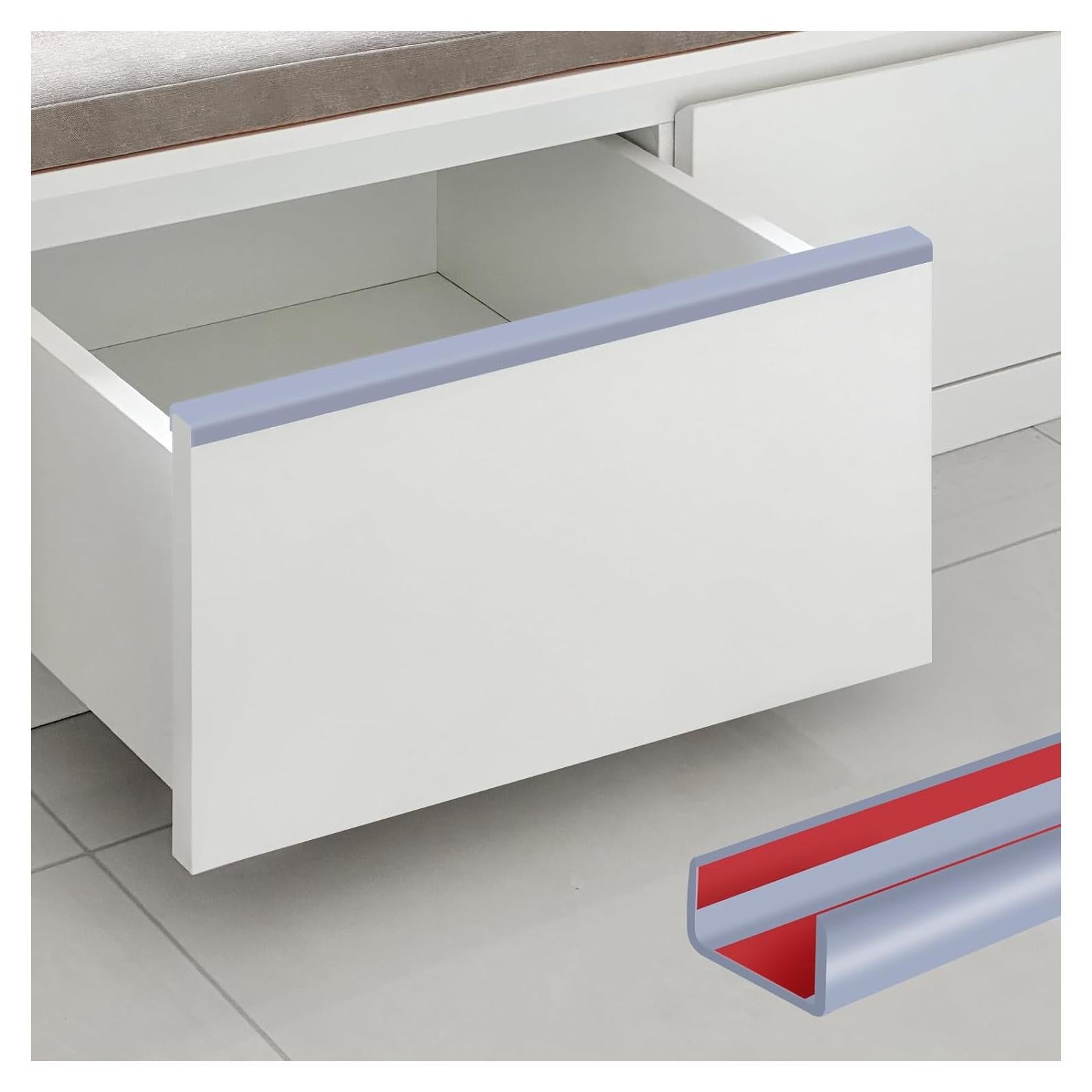 Protectores de Bordes de Gabinete YANRUIPRO 10 Pies Goma Flexible