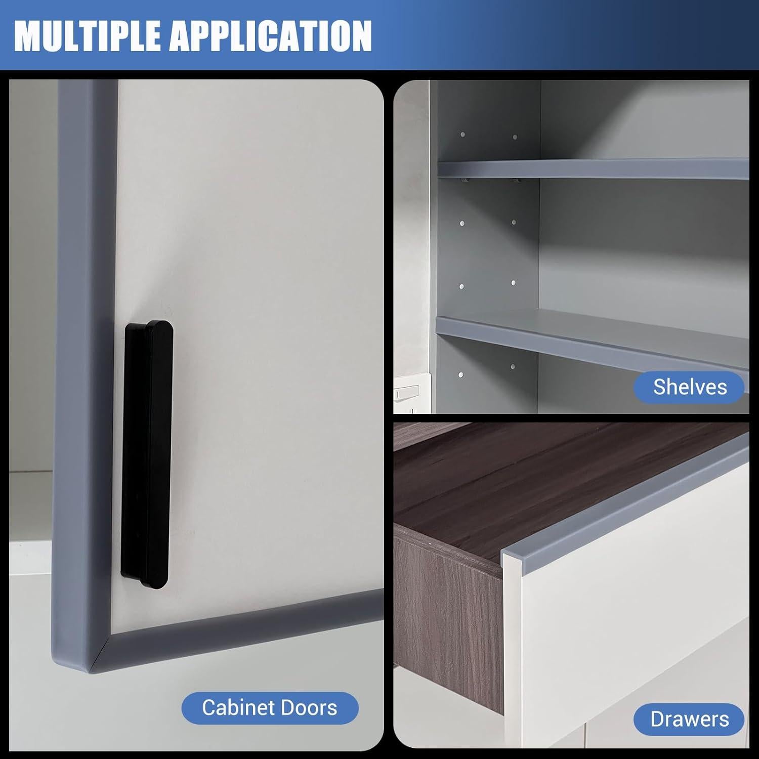 Protectores de Bordes de Gabinete YANRUIPRO 10 Pies Goma Flexible