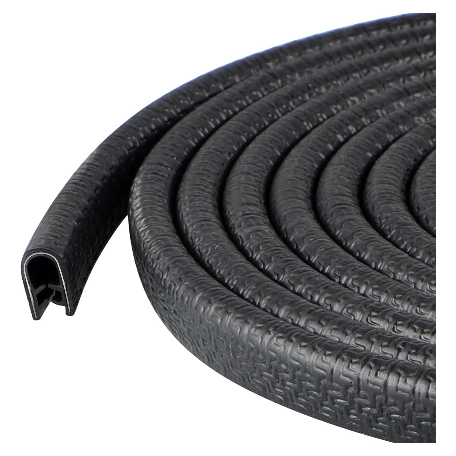 Protector de Bisel de Goma Sanbege 3m Negro para Puertas