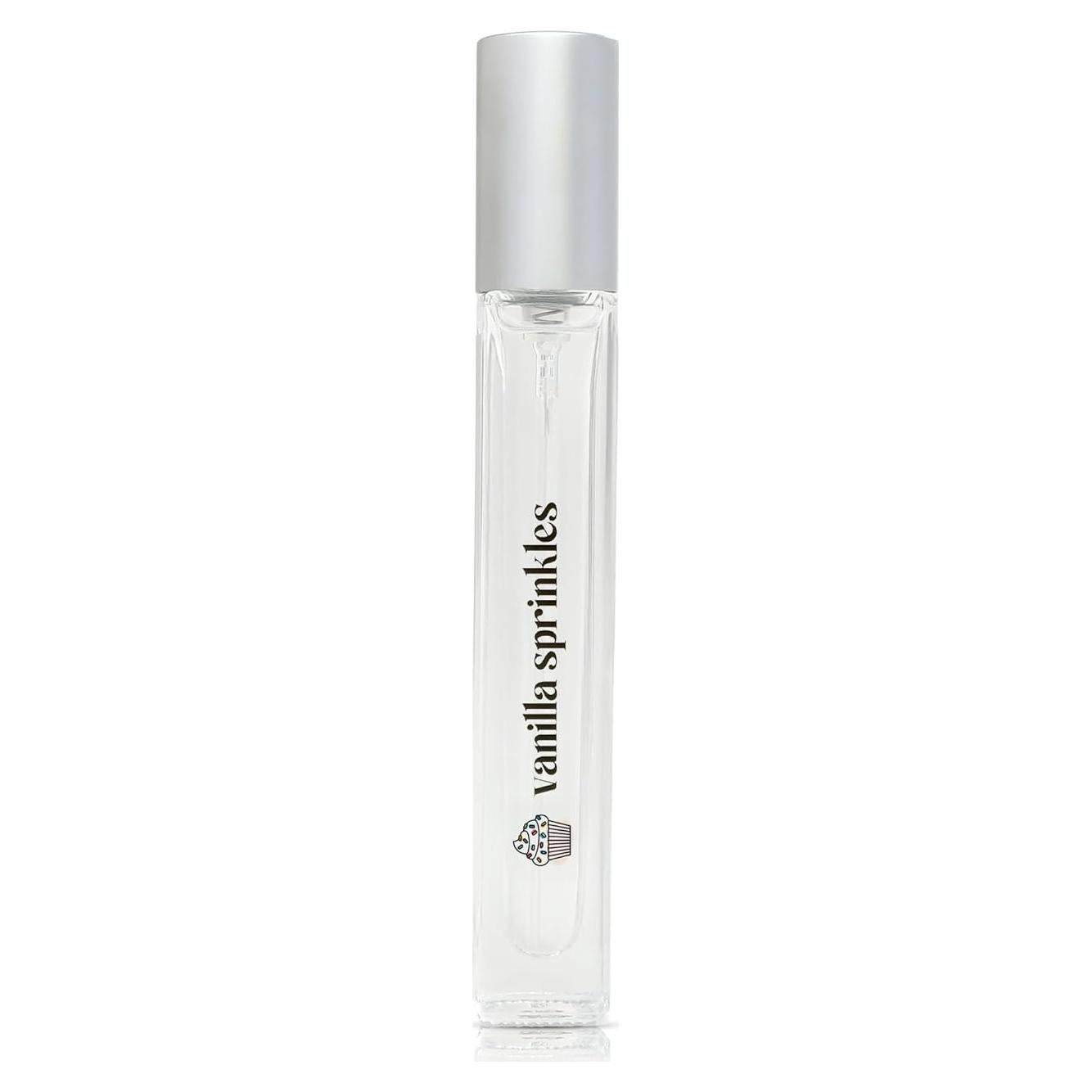 Just Juice Vanilla Sprinkles - Vanilla Perfume for Women and Men - Gourmand Mini Travel Perfume with Whipped Cream Notes - 0.3 oz