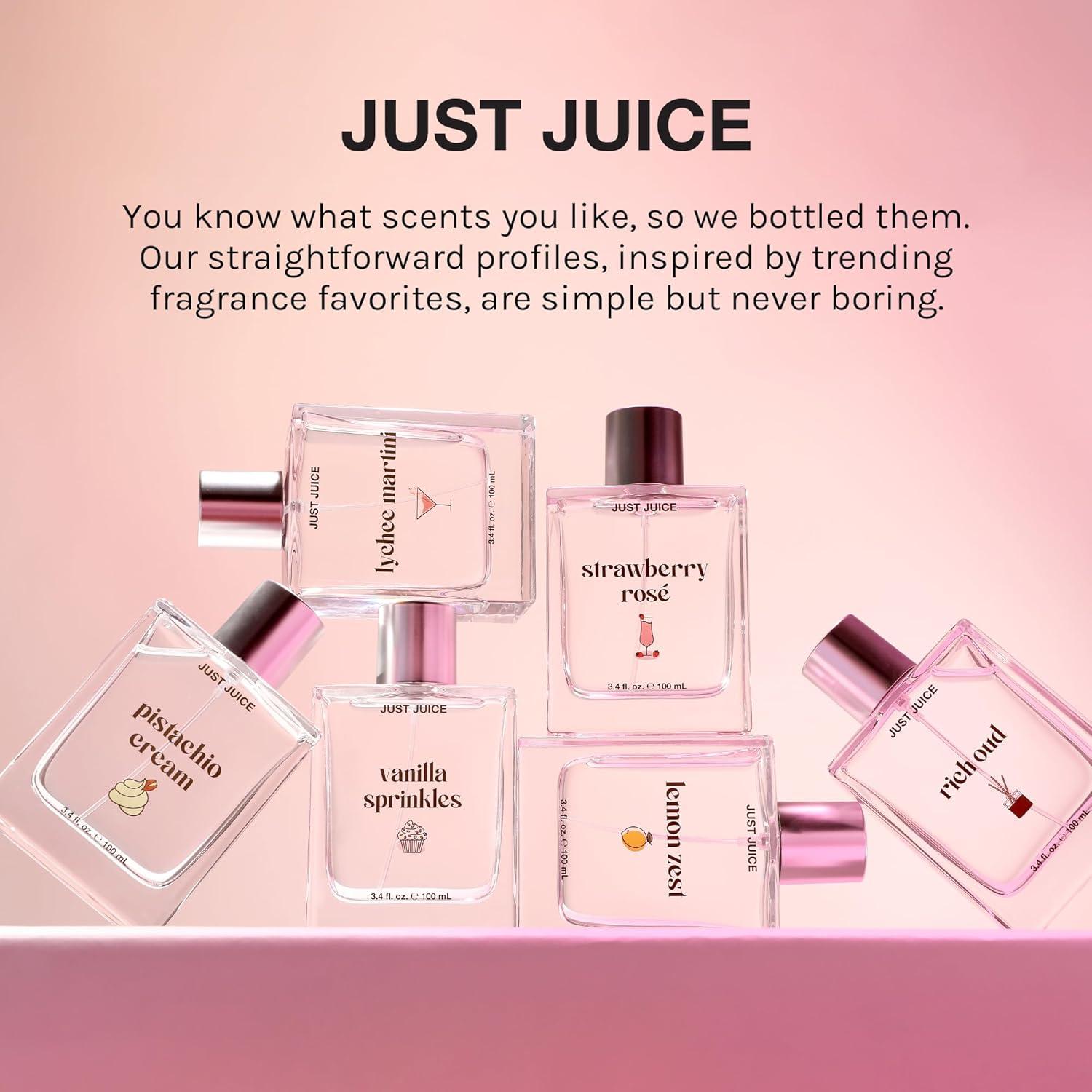 Just Juice Vanilla Sprinkles - Vanilla Perfume for Women and Men - Gourmand Mini Travel Perfume with Whipped Cream Notes - 0.3 oz