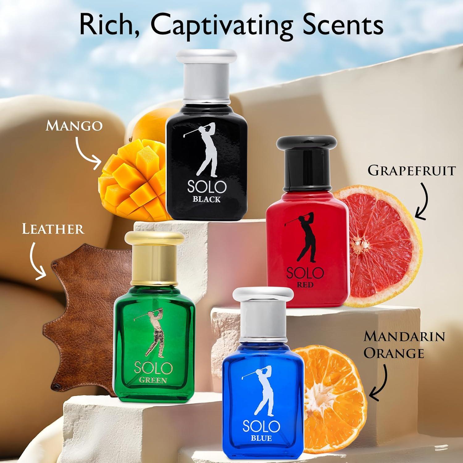 Set de Fragancias Mini NovoGlow Solo para Hombres - 4 Piezas 30ml