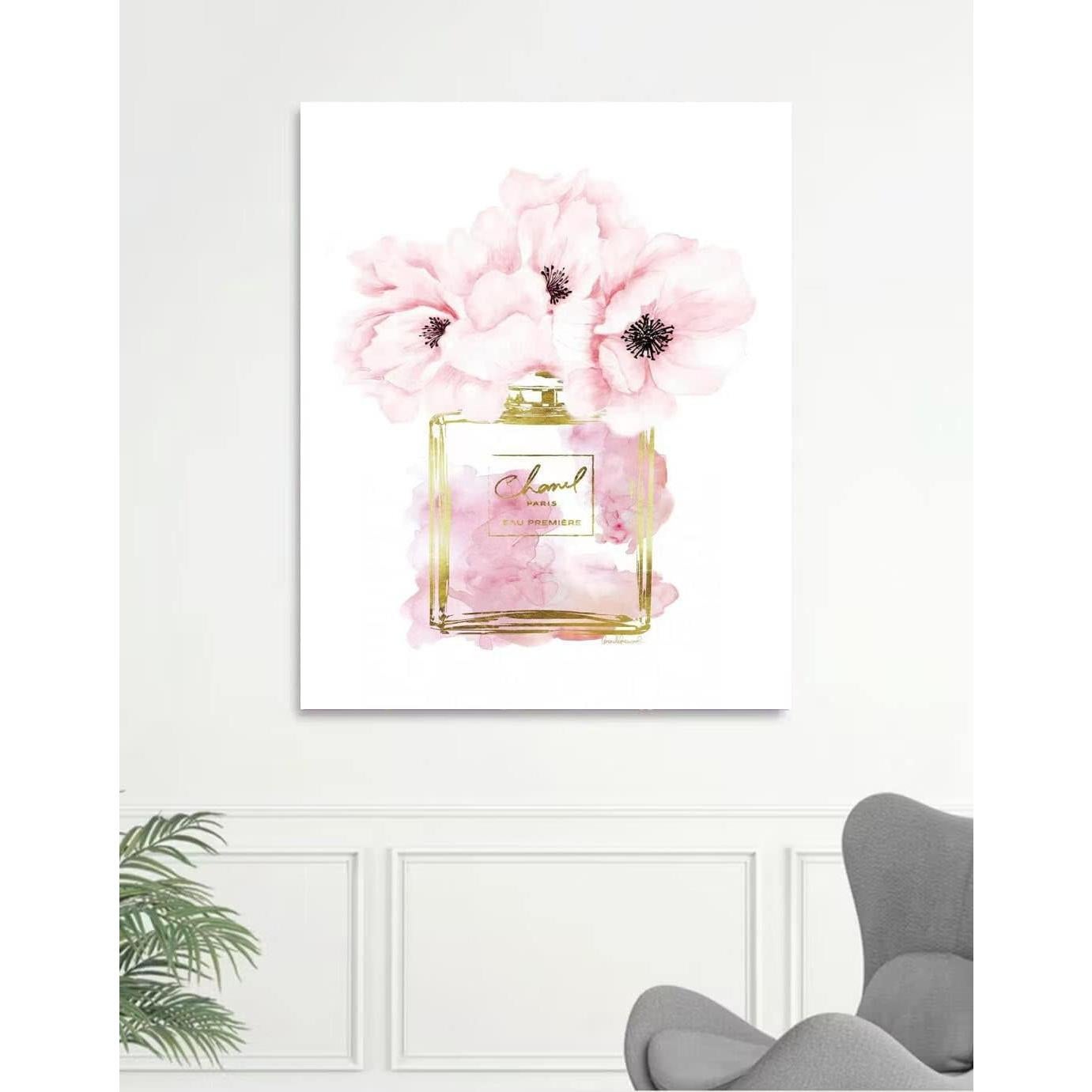 Arte de Pared Lienzo Chanel Rosa 40.64x60.96 cm Decoración