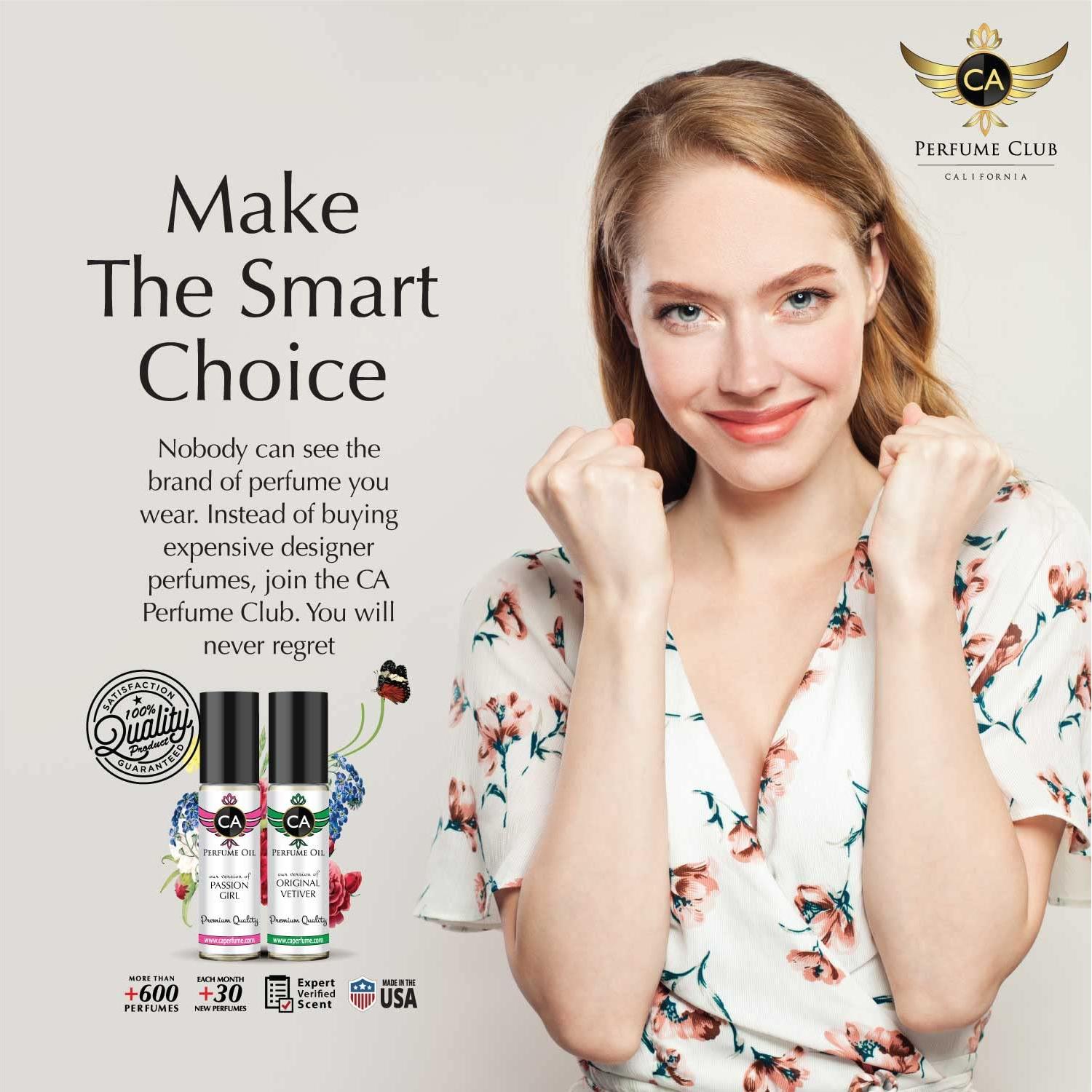 CA Perfume Impression of Rose Prick For Women & Men Replica Fragrance Dupes Attar Roll-On 0.3 Fl Oz/10ml