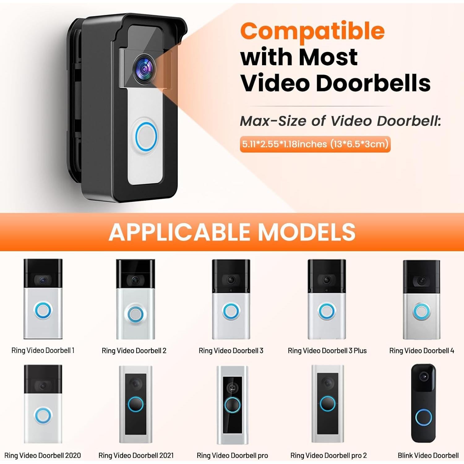 Soporte Satisure para timbre Ring anti-robo ajustable