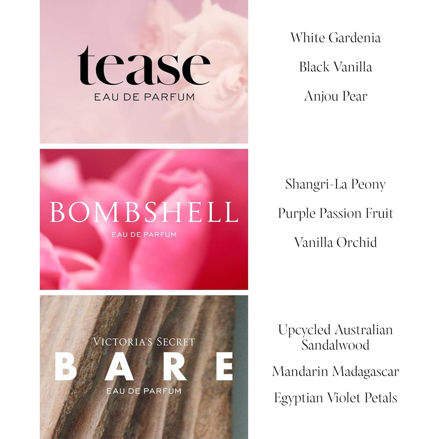 Set de Regalo Mini Fragancias Victoria's Secret - Bombshell, Bare, Tease