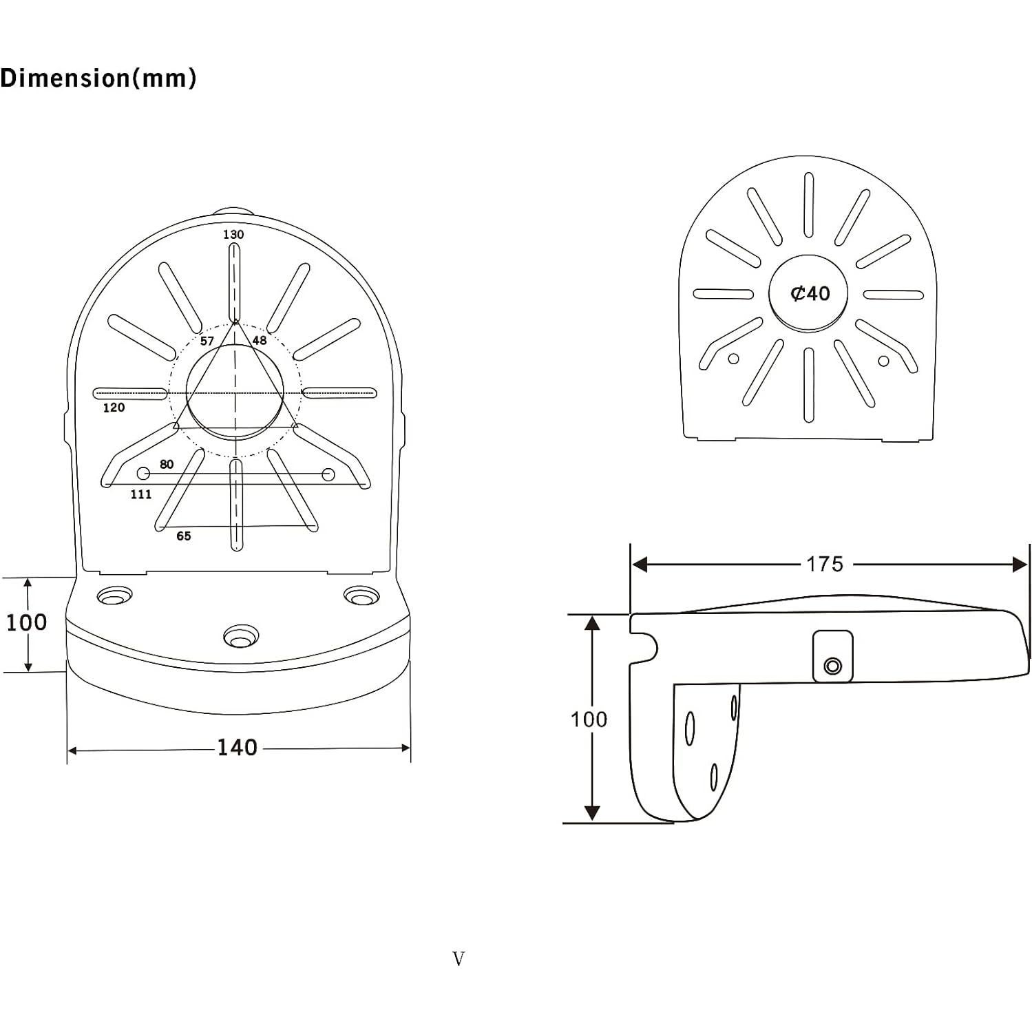 Soporte de Pared WiTi BK06 para Cámara de Seguridad IP