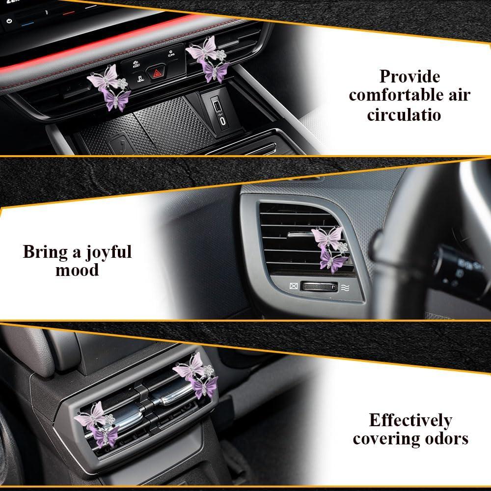 4 Ambientadores de Aire para Auto QZTYTY Clip Ventilación