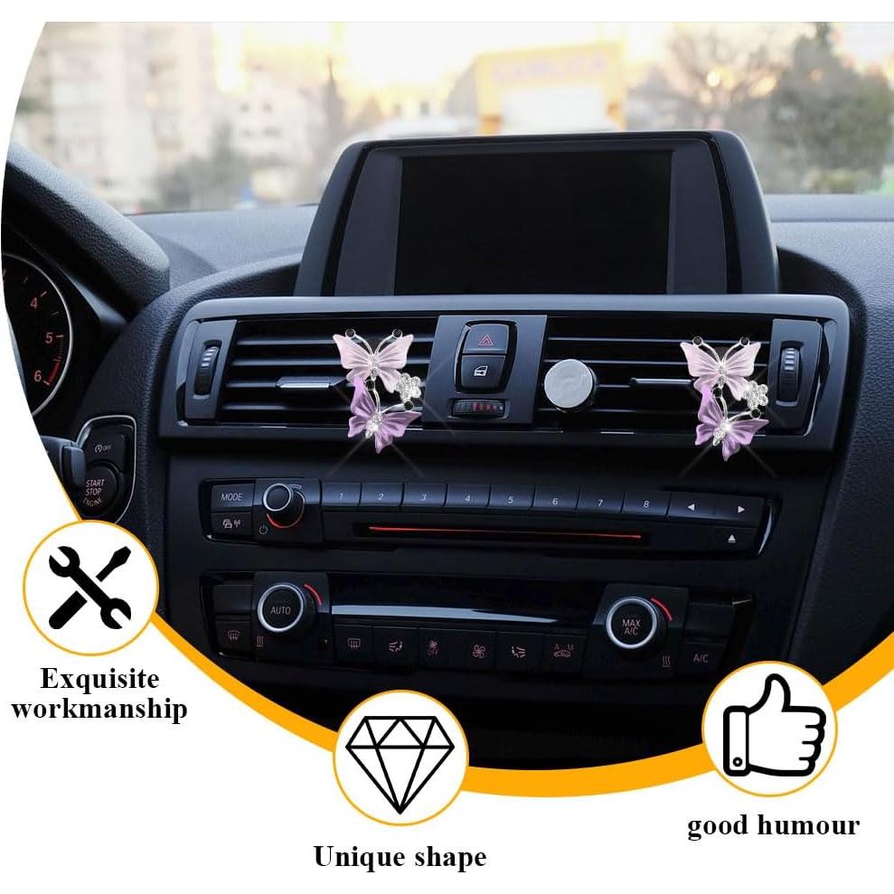 4 Ambientadores de Aire para Auto QZTYTY Clip Ventilación