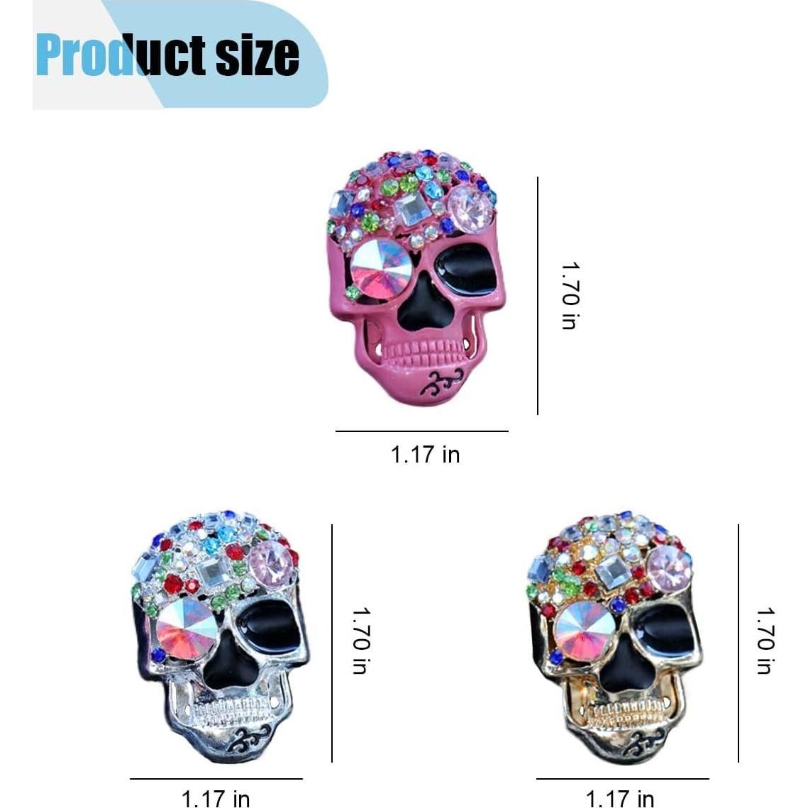 3 Clips de Ventilación para Ambientadores de Coche LAINLOY Calavera