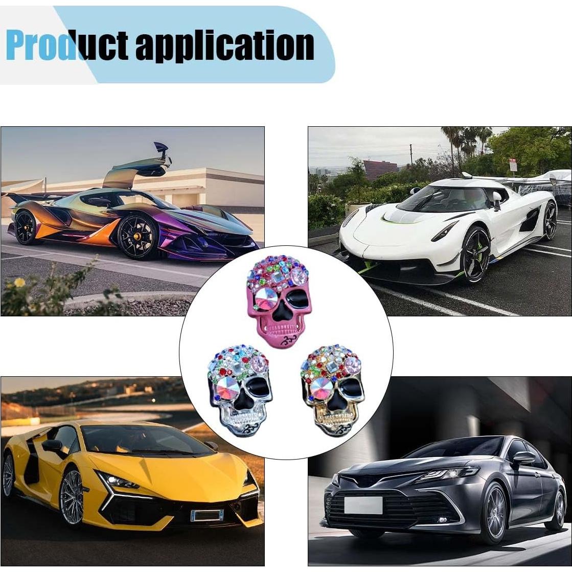 3 Clips de Ventilación para Ambientadores de Coche LAINLOY Calavera