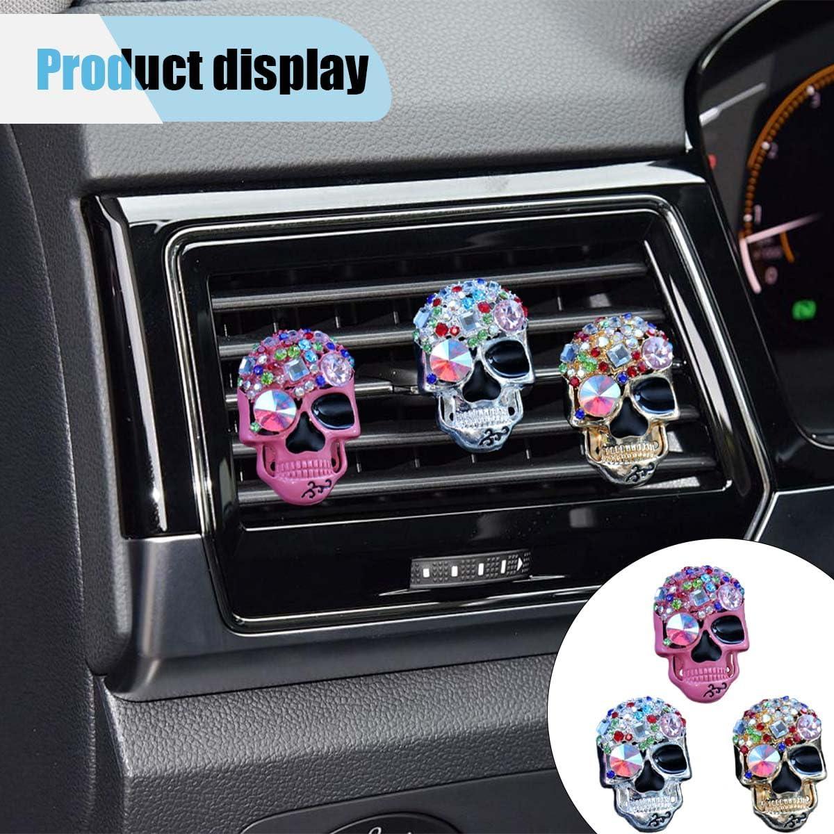 3 Clips de Ventilación para Ambientadores de Coche LAINLOY Calavera