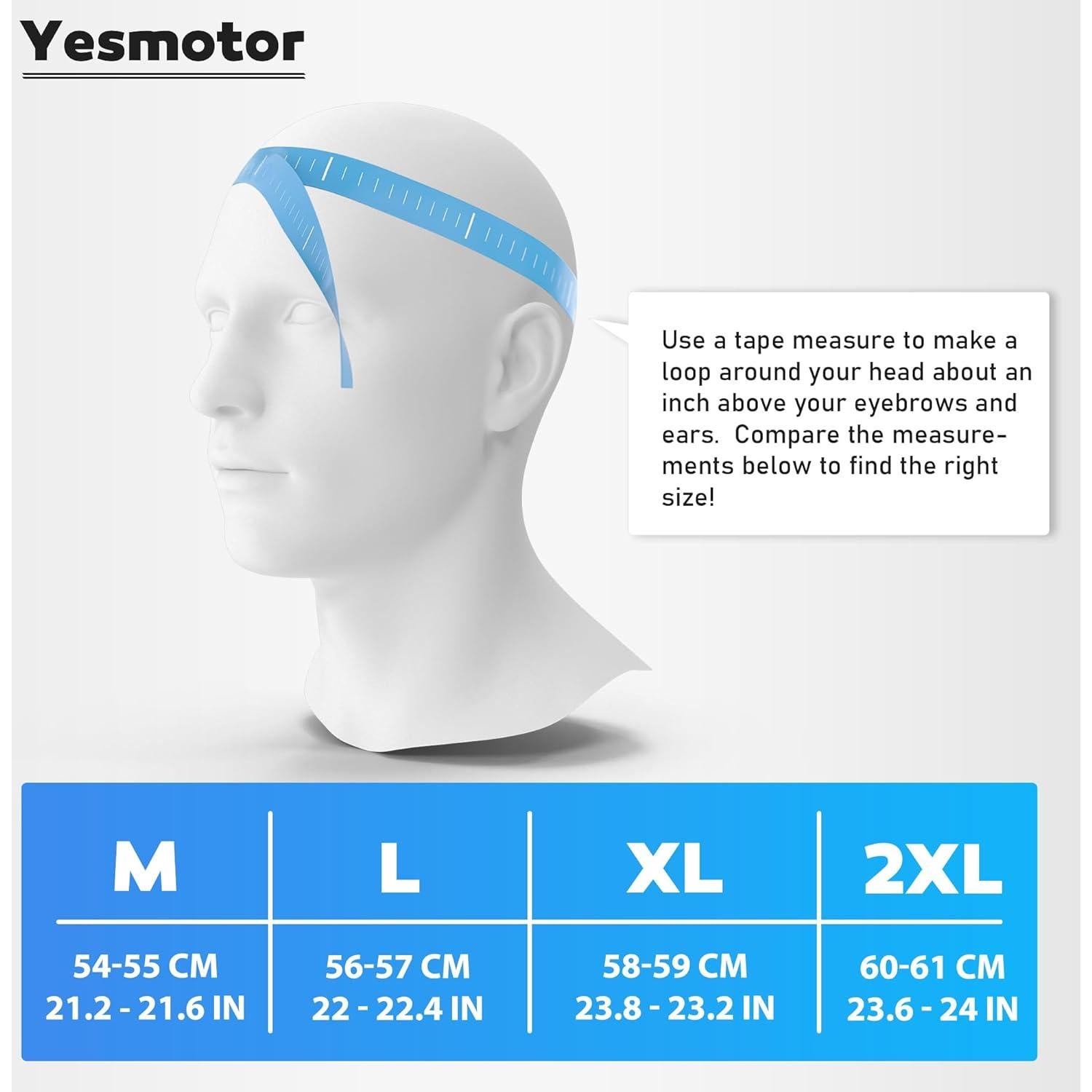 Casco Retro Abierto 3/4 Yesmotor 818 Negro Mate DOT