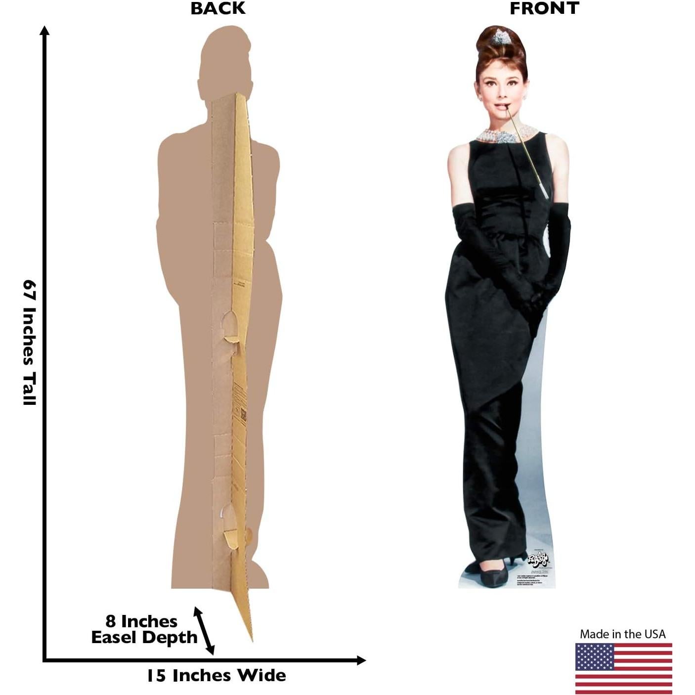 Recorte de cartón Audrey Hepburn 67x15 cm - Desayuno en Tiffany's