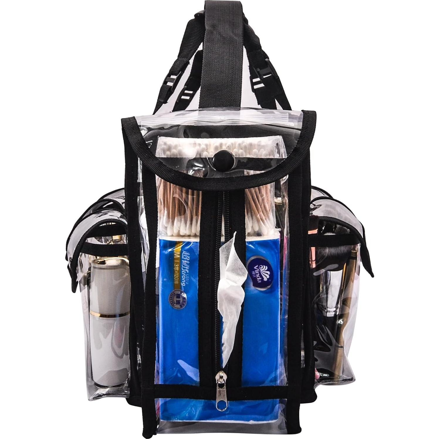 Organizador de Maquillaje PVC Transparente Jula Vance 40x25x17cm