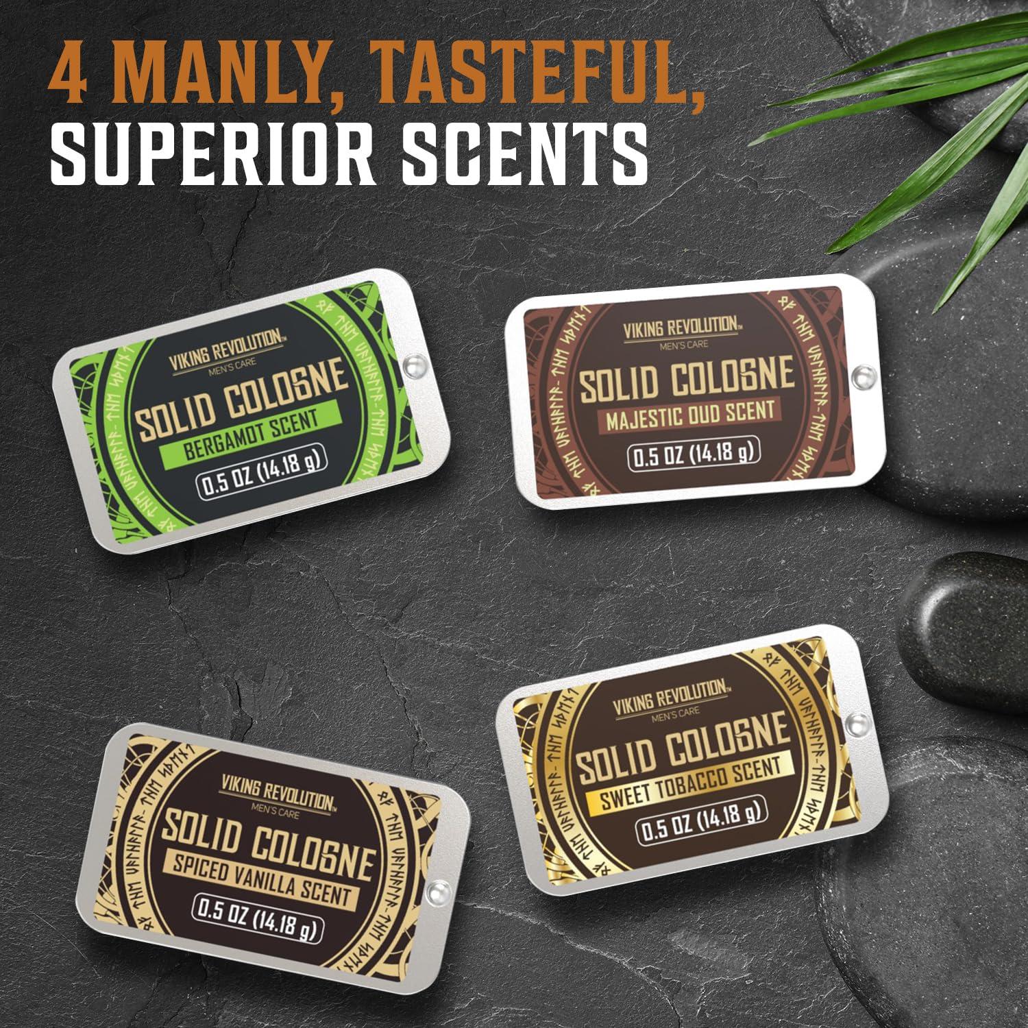 Viking Revolution 4 Pack Colonias Sólidas para Hombres 14g