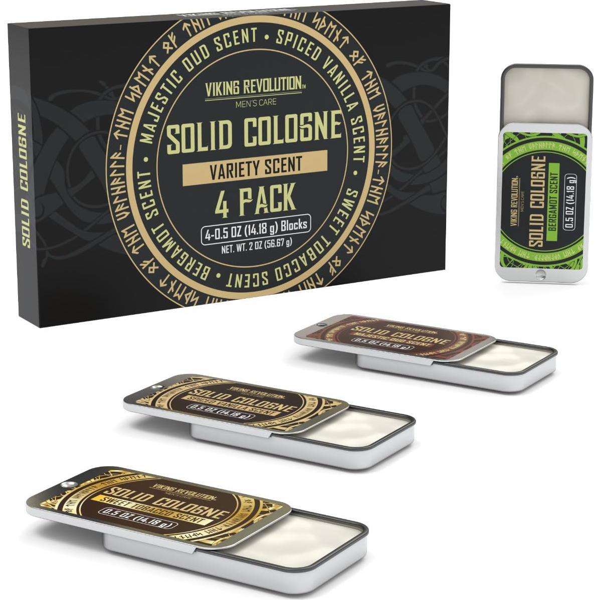 Viking Revolution 4 Pack Colonias Sólidas para Hombres 14g