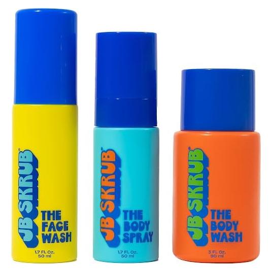 Set de Cuidado de la Piel Junior JB SKRUB - Gel, Spray y Limpiador