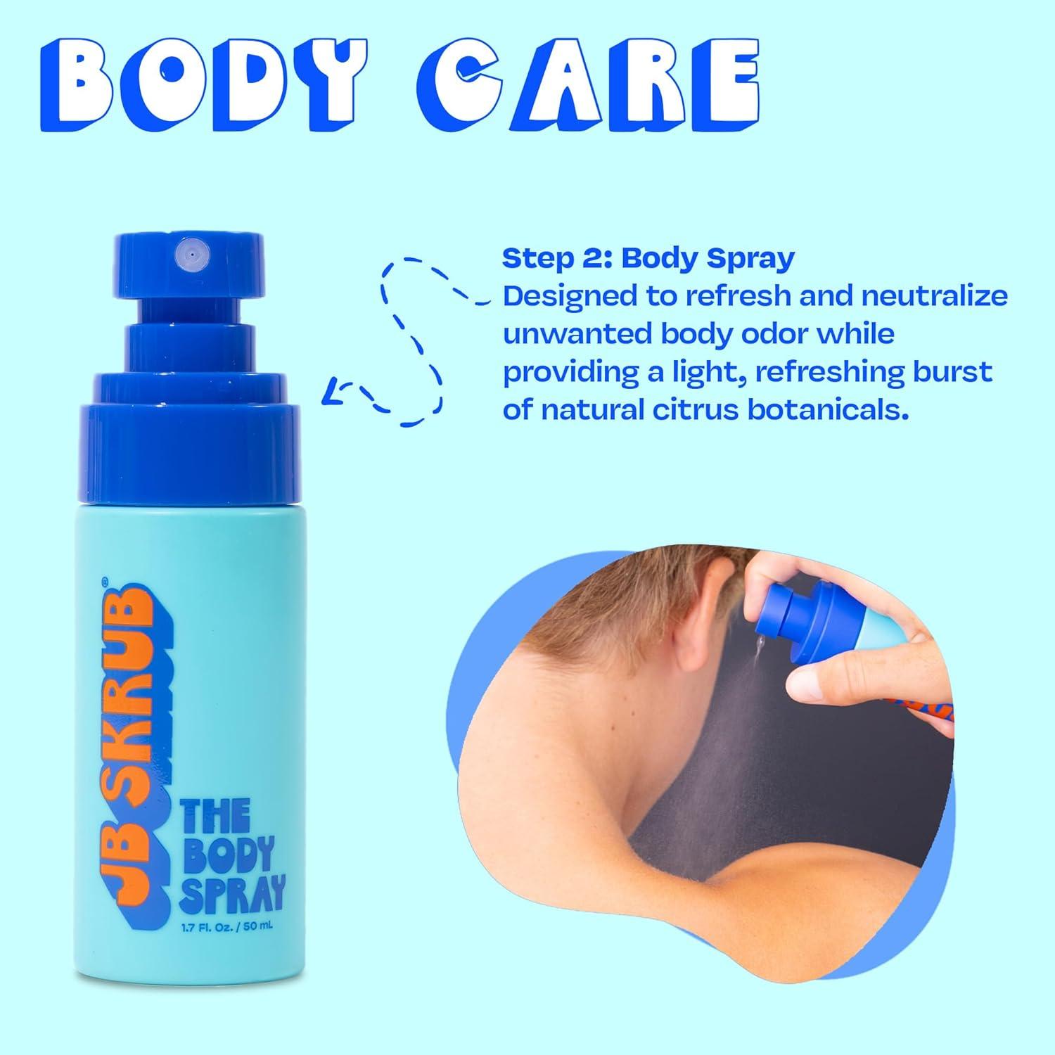 Set de Cuidado de la Piel Junior JB SKRUB - Gel, Spray y Limpiador