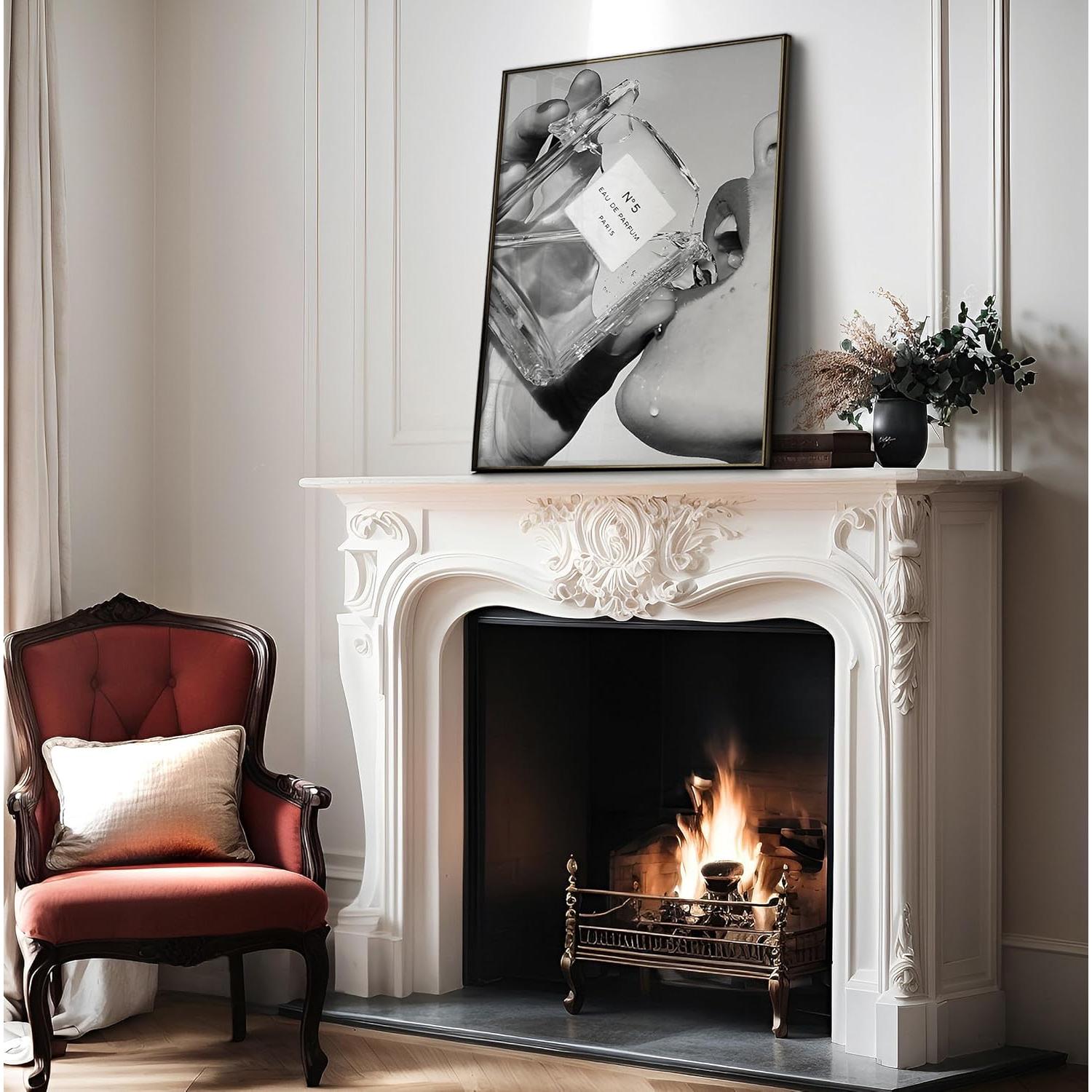 Póster de Moda Master 8x10 cm - Arte Blanco y Negro Femenino