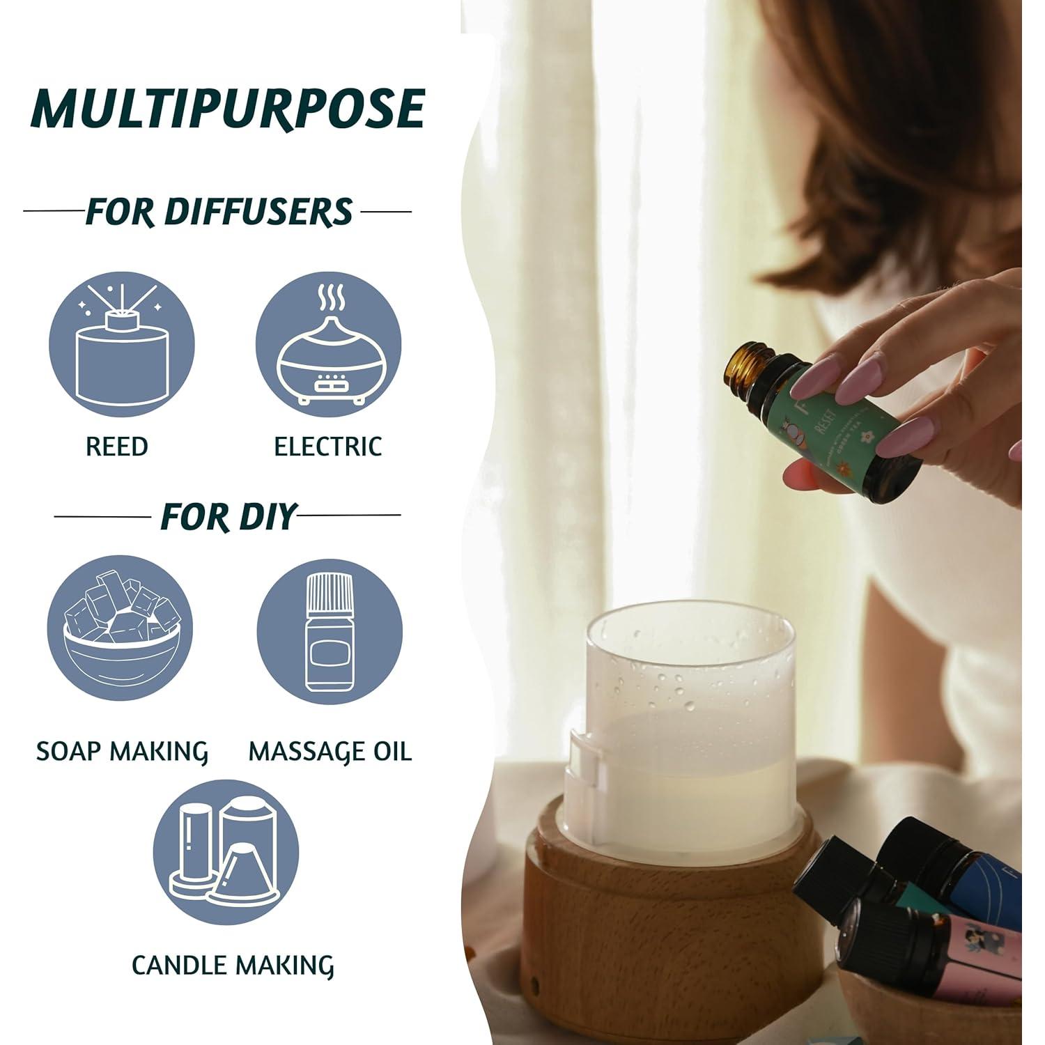 Set de 3 Aceites Esenciales Folkulture 10ml Oud Rosa y Tabaco