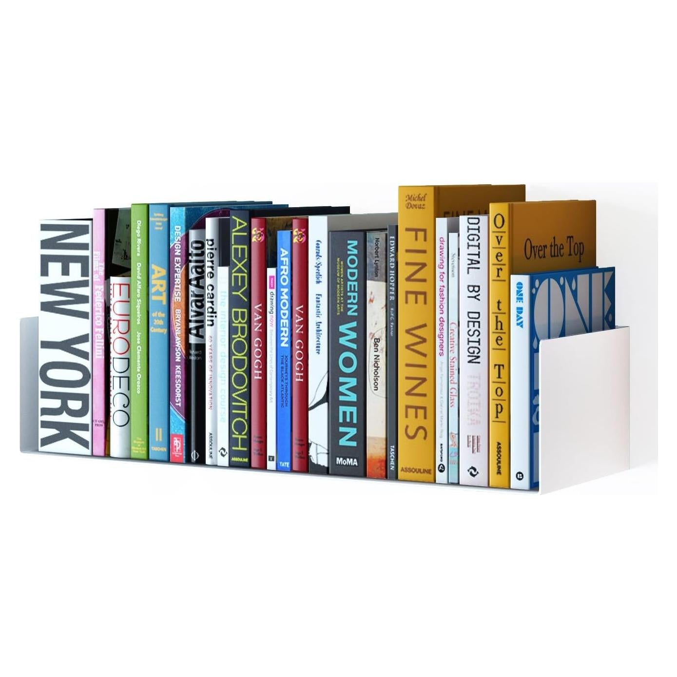 Estantería Flotante de Metal Wallniture Bali - 43.2x15.2cm Blanca