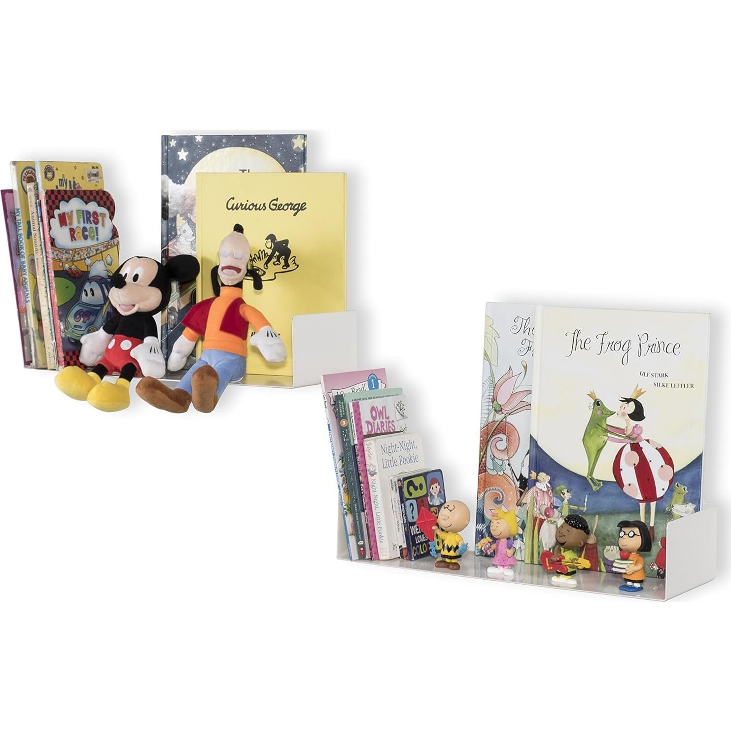 Estantería Flotante de Metal Wallniture Bali - 43.2x15.2cm Blanca