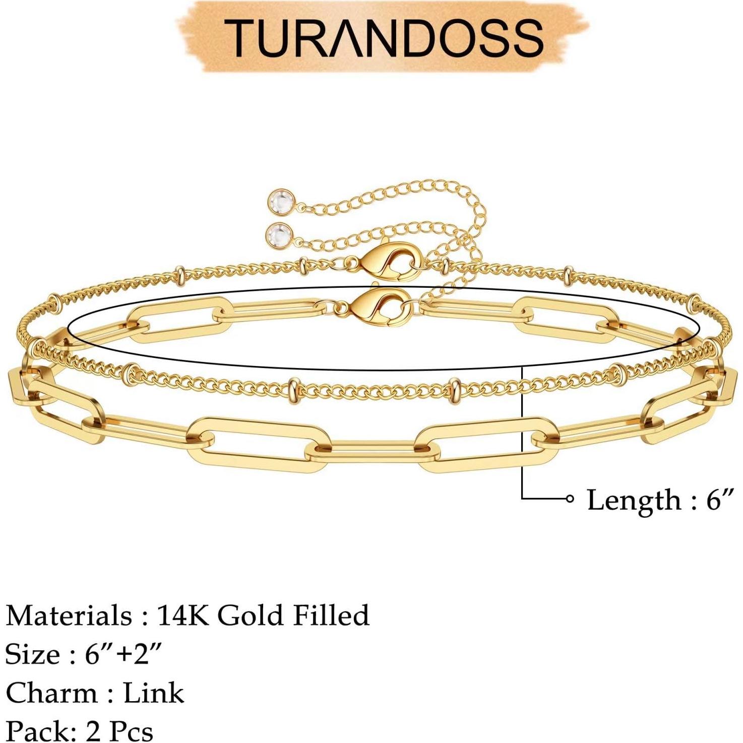 Brazalete Ajustable de Oro 14K para Mujeres - Cadena Ovalada y Perlas