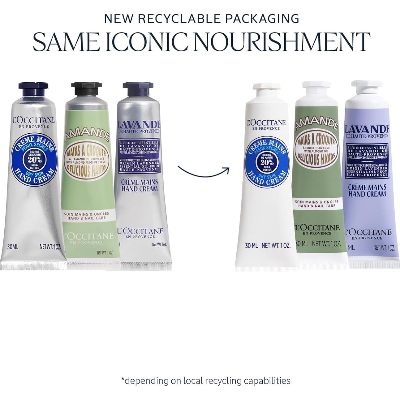 Trío de Crema de Manos L'Occitane 150g Hidratante