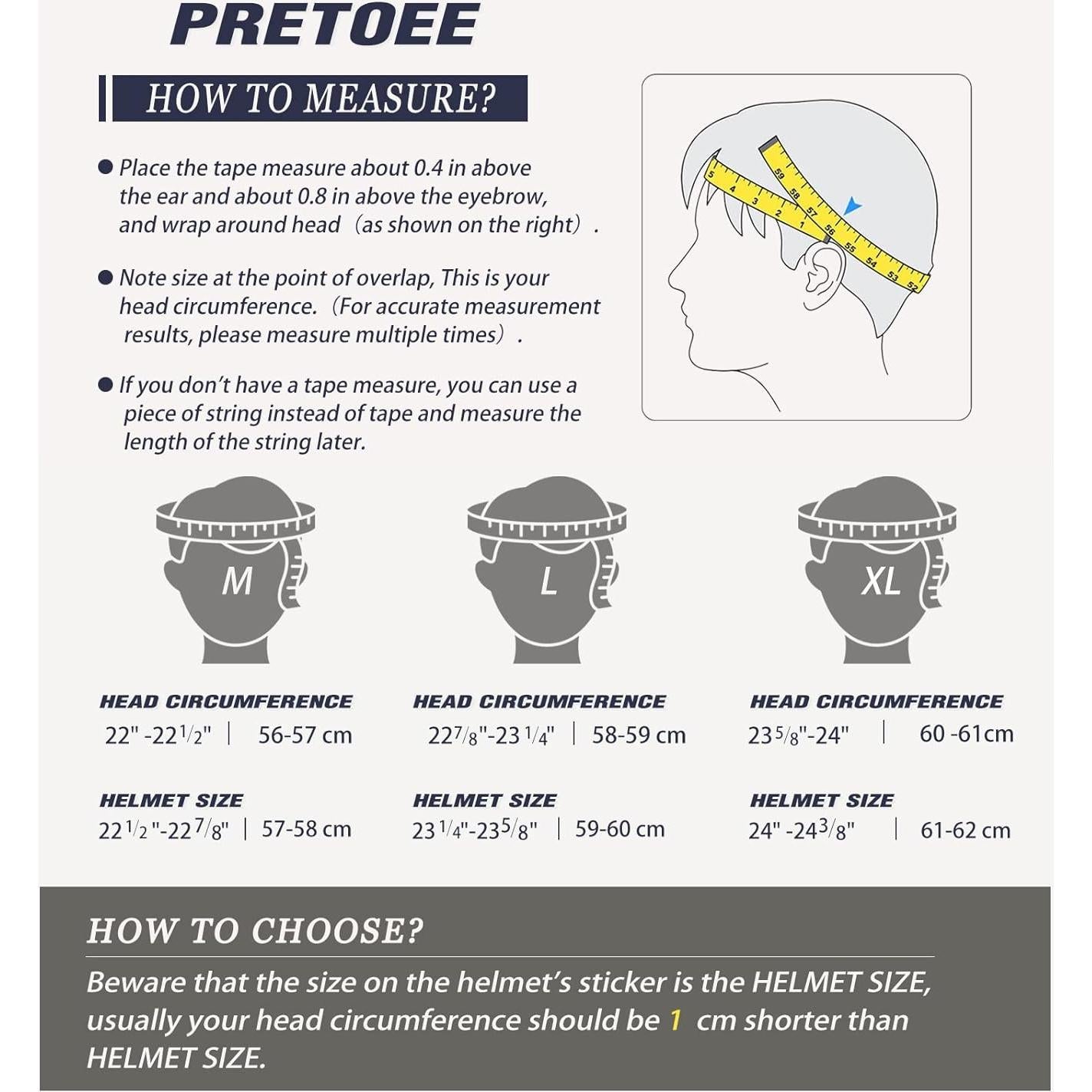 Casco de motocicleta Pretoee PT-AIR 02 retro M-XL rojo blanco