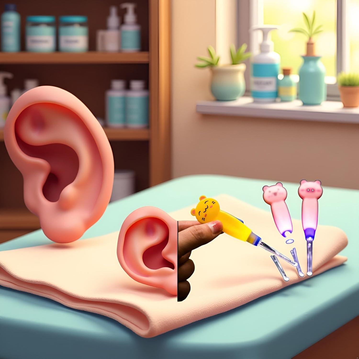 Limpiador de Oídos LED ZGLUZP para Adultos y Niños