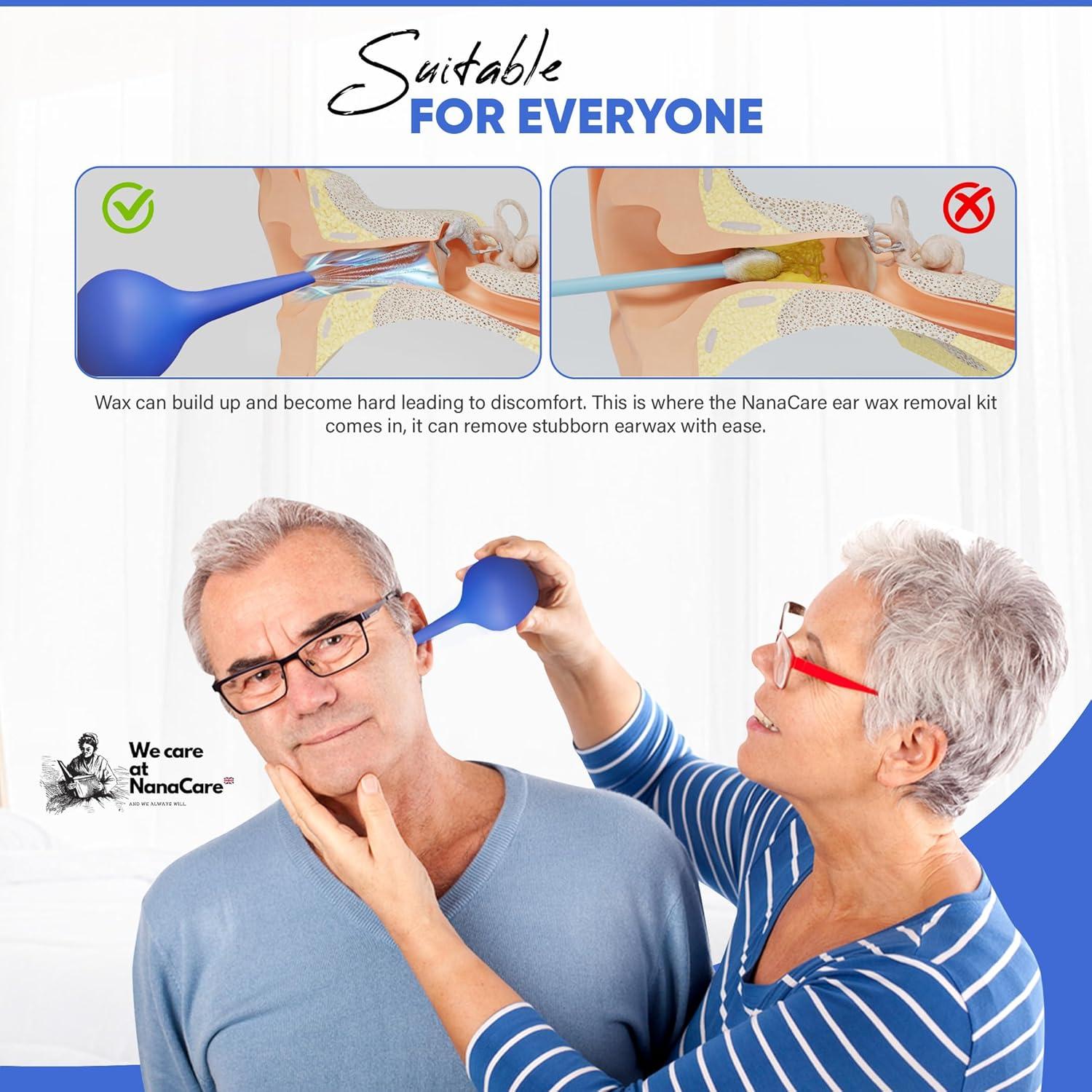 Kit de Limpieza de Oídos NanaCare con Gotas de Aceite de Oliva