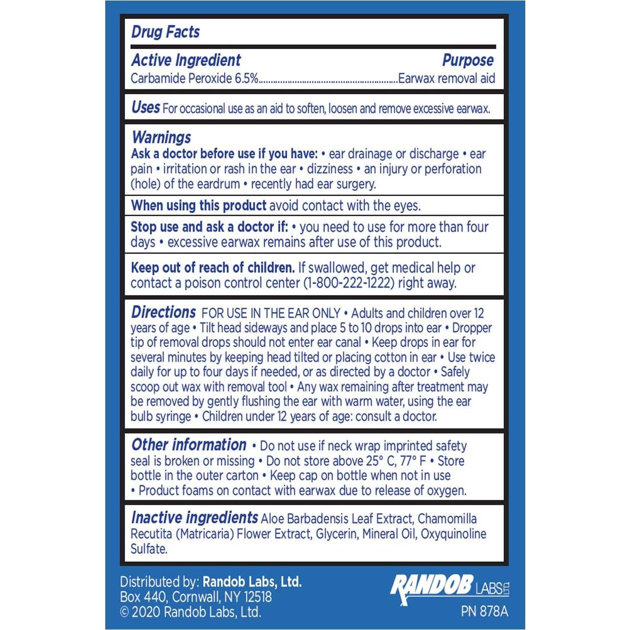 Kit de Eliminación de Cerumen E-R-O con Gotas y Jeringa