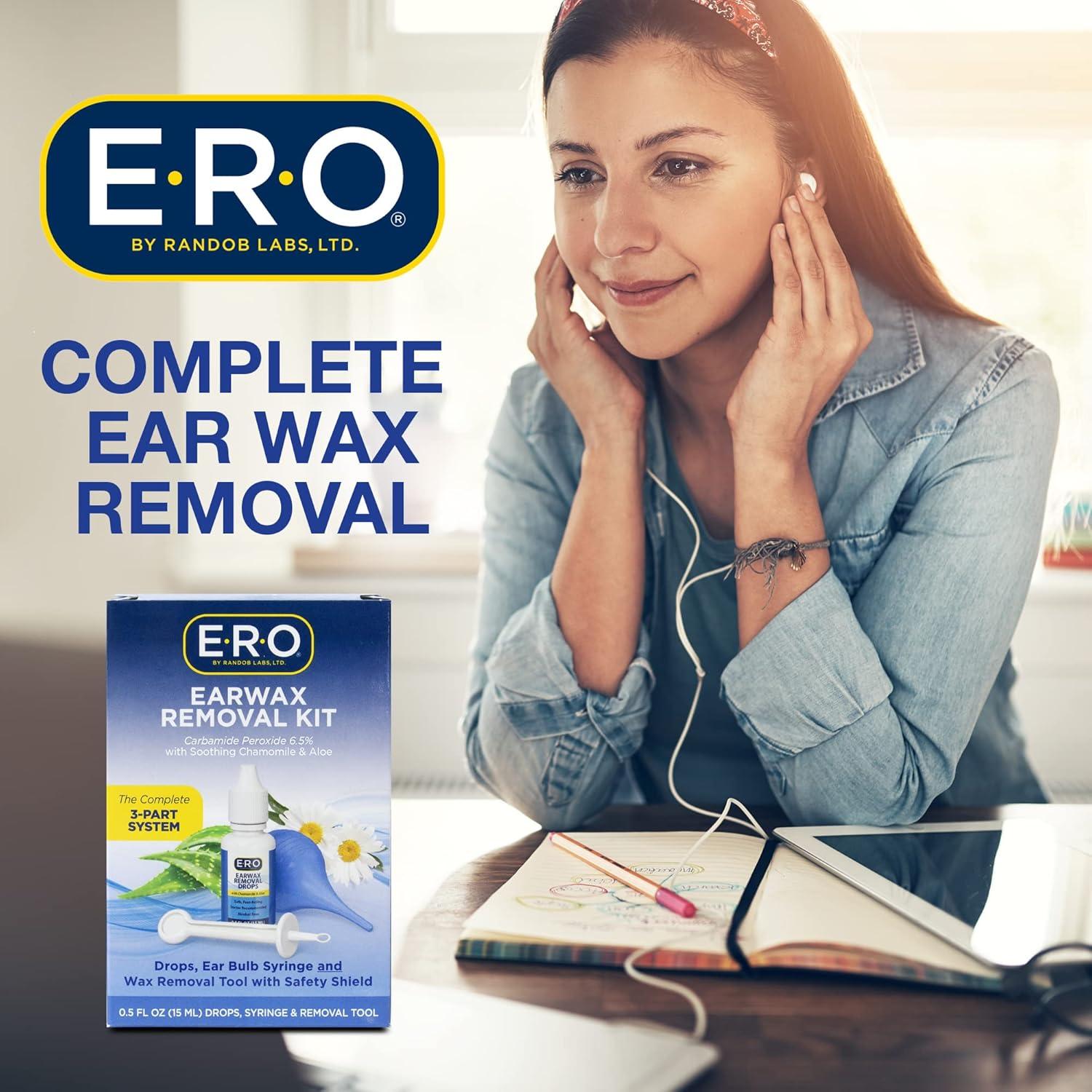 Kit de Eliminación de Cerumen E-R-O con Gotas y Jeringa